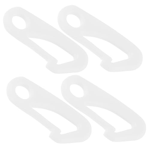 TOYANDONA 4 Stück Teiliges Fahnenmast Befestigungsclips aus Kunststoff Langlebige Wiederverwendbare Flaggenhalter für Outdoor Fahnen Installieren Tragbar Kratzfreie Oberfläche von TOYANDONA