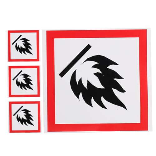 TOYANDONA 4 Stück Teiliges Feuerwarn Aufkleber Selbstklebende Wetterfeste Etiketten für Mülleimer Reflektierende Flammenwarnung zur Parks und Öffentlichen Bereichen TOYANDONA 4 Stück Teiliges Feuerwarn Aufkleber Selbstklebende Wetterfeste Etiketten für Mülleimer Reflektierende Flammenwarnung zur Parks und Öffentlichen Bereichen von TOYANDONA
