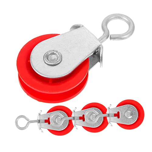 TOYANDONA 4 Stück Teiliges Garten Pulley System für Gewächshäuser Robuste und Kompakte Ventilationsrollen zu Installieren und Wetterbeständig für Luftzirkulation von TOYANDONA