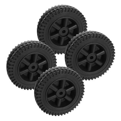 TOYANDONA 4 Stück Teiliges Grill Ersatzräder Robustem Schwarz Geblasenem Kunststoff für Unebenes Gelände Einfache Verschleißfest Passend für Outdoor Bbq Grillwagen TOYANDONA 4 Stück Teiliges Grill Ersatzräder Robustem Schwarz Geblasenem Kunststoff für Unebenes Gelände Einfache Verschleißfest Passend für Outdoor Bbq Grillwagen von TOYANDONA