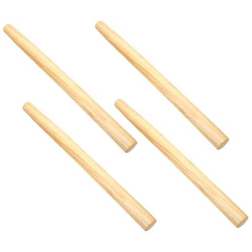 TOYANDONA 4 Stück Teiliges Holzgriff aus Robustem Robinienholz Ergonomisch Poliert für Rutschfesten Halt Langlebiger Ersatzgriff für Schaufeln und Sicheln Praktisches Zubehör für Garten und von TOYANDONA