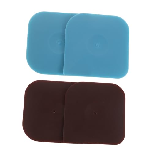 TOYANDONA 4 Stück Teiliges Nylon Pfannenschaber Kratzfrei für Gusseisen und Kochgeschirr Multifunktional Ergonomisch für Effiziente Küchenreinigung und Backzubehör Braun von TOYANDONA