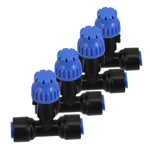 TOYANDONA 4 Stück Teiliges Tropfbewässerungsschlauch Verbinder Kunststoff Schnellkupplungen für Tropfrohr Drip Irrigation Schlauchadapter für Garten Gewächshaus und Grünflächen von TOYANDONA