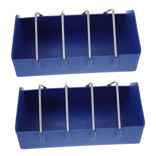 TOYANDONA 4 Stück Verstärkte Taubenfuttertröge aus Robustem Kunststoff Drahtteiler Großer Futterbehälter für Geflügel Wasserfester Futterspender für Hühner Enten Tauben und Kleinvögel von TOYANDONA