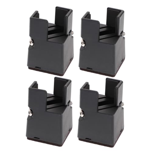 TOYANDONA 4 Stück Verstellbare Möbel erhöhungen Robustem Abs mit Schraubklemme für Tisch Stuhl Sofabeine rutschfest Bodenschonend Passend für Beine Breit von TOYANDONA