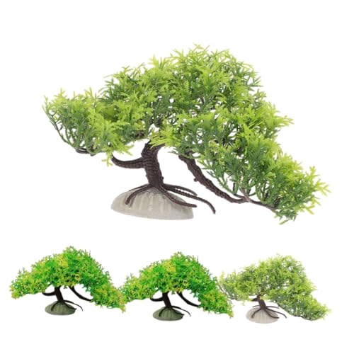TOYANDONA 4 Stücke Teiliges Aquarium Bonsai aus Langlebigem Kunststoff Naturnahe Unterwasserpflanzen für Fischbehälter Sichere und Umweltfreundliche Dekoration Einfach zu Platzieren TOYANDONA 4 Stücke Teiliges Aquarium Bonsai aus Langlebigem Kunststoff Naturnahe Unterwasserpflanzen für Fischbehälter Sichere und Umweltfreundliche Dekoration Einfach zu Platzieren von TOYANDONA