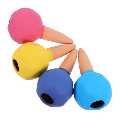 TOYANDONA 4 Stücke Teiliges Terrakotta Bewässerungssystem mit Polygonalem Design Selbstbewässernde Keramik Wasserspender für Zimmer und Gartenpflanzen Effiziente Tropfbewässerung für Gesunde von TOYANDONA
