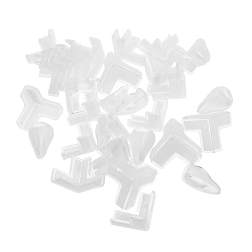 TOYANDONA 40 Stück Teiliges Sicherheits Eckenschutz Verstärktem mit T Form und Design Selbstklebend Stoßdämpfend für Möbel Tische Schränke und Kindersicherung von TOYANDONA