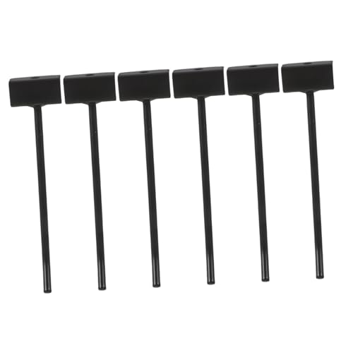 TOYANDONA 48 Stück Teiliges Metall wandhaken Backlackierung Lang Schwere Slatwall halterung für Einzelhandel zum Sicheren Aufhängen von Schmuck Hüten Schals und Kleinteilen von TOYANDONA