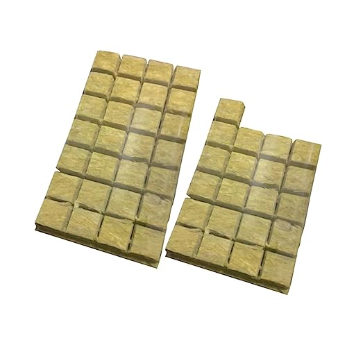 TOYANDONA 49 Stück Hydroponische Anzuchtwürfel Starter Plugs für Indoor für Pflanzenvermehrung und Soilless Anbau Leicht und Atmungsaktiv von TOYANDONA