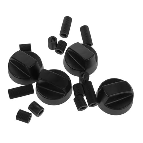 TOYANDONA 4er Pack Herdknöpfe mit Adaptern Ersatz drehknöpfe für Gasherd Backofen und Kochfeld Robustes Material Vielseitig Kompatibel Einfache Bedienung Schwarz TOYANDONA 4er Pack Herdknöpfe mit Adaptern Ersatz drehknöpfe für Gasherd Backofen und Kochfeld Robustes Material Vielseitig Kompatibel Einfache Bedienung Schwarz von TOYANDONA