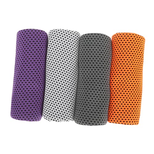TOYANDONA 4stücke Atmungsaktive Microfaser Für Sport Fitness Schnelltrocknendes Handtuch Für Yoga Laufen Outdoor Kühlendes Handtuch in Lila Orange TOYANDONA 4stücke Atmungsaktive Microfaser Für Sport Fitness Schnelltrocknendes Handtuch Für Yoga Laufen Outdoor Kühlendes Handtuch in Lila Orange von TOYANDONA