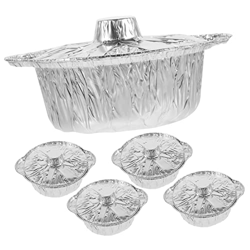 TOYANDONA 5 Sätze Aluminium Foil Pans Grill und Backformen für BBQ und Camping Stapelbar und Platzsparend Lösung für Ihre Backbedürfnisse TOYANDONA 5 Sätze Aluminium Foil Pans Grill und Backformen für BBQ und Camping Stapelbar und Platzsparend Lösung für Ihre Backbedürfnisse von TOYANDONA