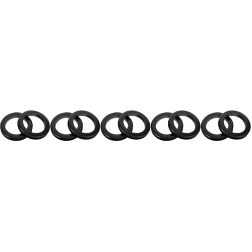 TOYANDONA 5 Sätze Ringe Für Schirmloch Outdoor Tischregenschirm Lochringe Passend Für Gartenmöbel Schwarz Schützt Vor Wind Und Kratzern 2 Stücke * 5 von TOYANDONA