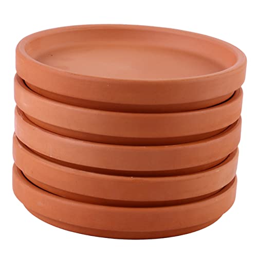 TOYANDONA 5 Stück Blumentopfmatte Blumentopfplatte Tontopftablett Pflanzentopfuntersetzer Blumenerde Untersetzer Für Topfpflanzen Korb Keramik Blumentöpfe Tablett Topfuntersetzer von TOYANDONA