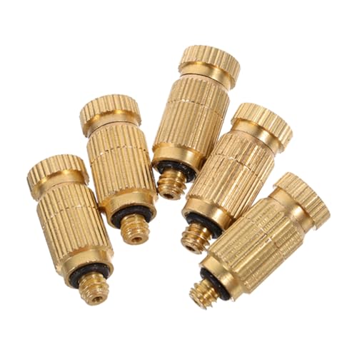 TOYANDONA 5 Stück Misting Nozzle Teiliges Messing Sprühdüsen für Außenkühlsysteme Installieren Tropffreies Design Geeignet für Bewässerung und Temperaturkontrolle Zuchtbetrieben TOYANDONA 5 Stück Misting Nozzle Teiliges Messing Sprühdüsen für Außenkühlsysteme Installieren Tropffreies Design Geeignet für Bewässerung und Temperaturkontrolle Zuchtbetrieben von TOYANDONA