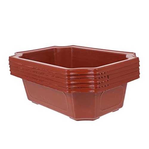 TOYANDONA 5 Stück Saftiger Bonsai Anlage Outdoor -Pflanzer groß Gartenarbeit Succulent Plants blumentöpfe übertopf Plant pots pflanzuntersetzter Blumentopf Blumenpflanzer Gartentöpfe Plastik von TOYANDONA