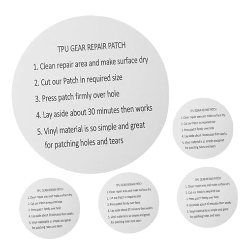 TOYANDONA 5 Stück TPU Transparente Reparatur Patches für Aufblasbare Produkte wasserdichte Flicken für Schwimmringe Kajaks und Zelte Selbstklebend und Temperaturbeständig TOYANDONA 5 Stück TPU Transparente Reparatur Patches für Aufblasbare Produkte wasserdichte Flicken für Schwimmringe Kajaks und Zelte Selbstklebend und Temperaturbeständig von TOYANDONA