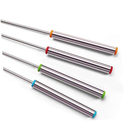 TOYANDONA 5 Stück Teiliges Edelstahl Grillgabel Bunte Bbq Spieße Hitzebeständig Komfortabler Griff für Camping Garten Zufällige Farbe Zufällige Farbe von TOYANDONA