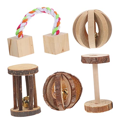 TOYANDONA 5 Stück Teiliges Natürliches Holz Kauspielzeug für Kleine Haustiere Zahnpflegende Beißspielzeuge für Hamster Meerschweinchen Kaninchen und Nager Geeignet als Käfig Deko und TOYANDONA 5 Stück Teiliges Natürliches Holz Kauspielzeug für Kleine Haustiere Zahnpflegende Beißspielzeuge für Hamster Meerschweinchen Kaninchen und Nager Geeignet als Käfig Deko und von TOYANDONA