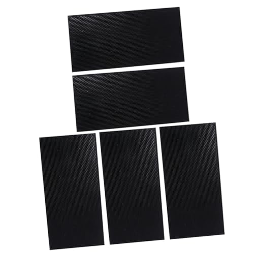 TOYANDONA 5 Stück Teiliges Schwarze Kunststoff Bienenwabenbasis Langlebig Bruchsicher für Honigrahmen zur Effizienten Honigproduktion und DIY Kerzen Bastelprojekte von TOYANDONA