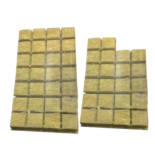 TOYANDONA 50 Stück Hydroponische Anzuchtwürfel Soilless Grow Cubes Pflanzstarter Plug Leichtes Atmungsaktives Substrat für Balkon Gemüse Blumen Praktisch für Indoor Garten DIY Projekte von TOYANDONA