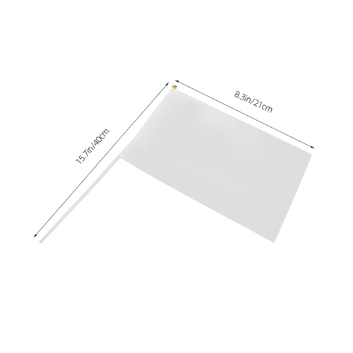 TOYANDONA 50 Stück Mini Weiße Handfahnen aus Polyester Leichte Blanko Handfahnen mit Stiel Strapazierfähige Markierungsflaggen für Sport Partys Festivals und DIY Projekte TOYANDONA 50 Stück Mini Weiße Handfahnen aus Polyester Leichte Blanko Handfahnen mit Stiel Strapazierfähige Markierungsflaggen für Sport Partys Festivals und DIY Projekte von TOYANDONA