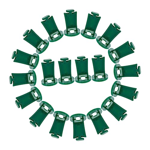TOYANDONA 50Stücke Gewächshausfixierclips Grüne Form zum Aufhängen Zubehör Robuste Konstruktion für Effiziente Nutzung im Garten und Gewächshaus von TOYANDONA