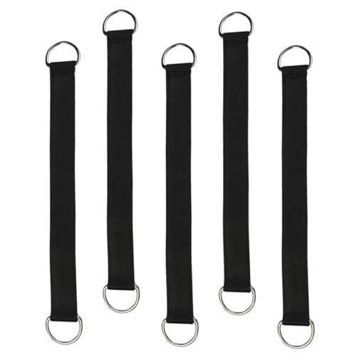 TOYANDONA 5Stücke Schaukelgurte Mit Ringen Robuste Hängemattenseile Für Außenbereich Für Garten Camping Und Freizeitaktivitäten Hohe Tragfähigkeit Einfache von TOYANDONA