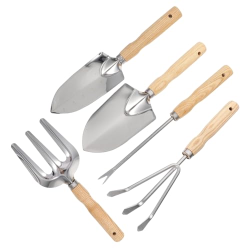 TOYANDONA 5Stücke Teiliges Multifunktions Gartenwerkzeug Set mit Ergonomischem Griff Hand Unkrautzieher und Bodenlockerer für Gartenarbeit und Topfpflanzenpflege von TOYANDONA