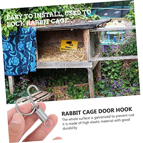 TOYANDONA 6 Sätze Kleine Federhaken für Haustierkäfige Vielseitige Türbefestigung für Kaninchen und Vogelkäfige Langlebiger Metallhaken zur Sicheren Fixierung von Käfigtüren Platzsparend TOYANDONA 6 Sätze Kleine Federhaken für Haustierkäfige Vielseitige Türbefestigung für Kaninchen und Vogelkäfige Langlebiger Metallhaken zur Sicheren Fixierung von Käfigtüren Platzsparend von TOYANDONA