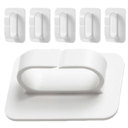TOYANDONA 6 Stück Selbstklebende Wandhaken Weiß Multifunktionale Stabile Bohrfreie Schlüssel Handtuchhalter für Badezimmer Wohnzimmer Flur Windfest und Langlebig TOYANDONA 6 Stück Selbstklebende Wandhaken Weiß Multifunktionale Stabile Bohrfreie Schlüssel Handtuchhalter für Badezimmer Wohnzimmer Flur Windfest und Langlebig von TOYANDONA