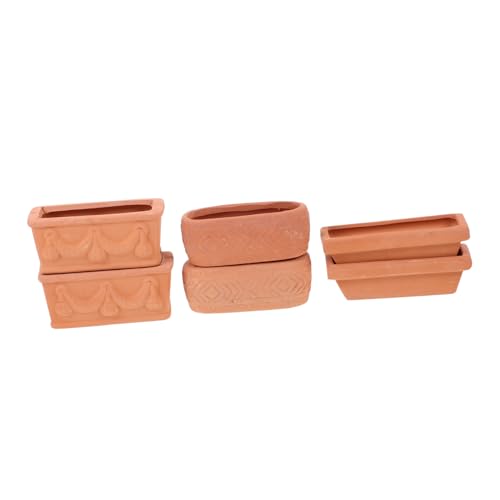TOYANDONA 6 Stück Teiliges Mini Keramik Blumentöpfe Vintage Rotton Sukkulenten Pflanzgefäße Atmungsaktive Formstabile Übertopf Dekoration für Innen und Außen Perfektes für Pflanzenliebhaber TOYANDONA 6 Stück Teiliges Mini Keramik Blumentöpfe Vintage Rotton Sukkulenten Pflanzgefäße Atmungsaktive Formstabile Übertopf Dekoration für Innen und Außen Perfektes für Pflanzenliebhaber von TOYANDONA