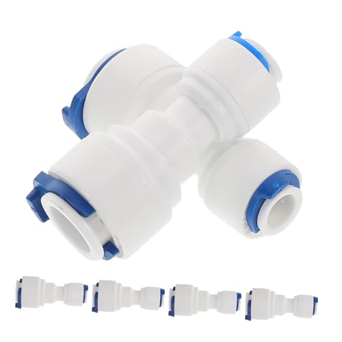 TOYANDONA 6 Stück Teiliges Push To Connect Wasserrohr Adapterset Langlebigem Kunststoff Dichtes Schnellanschluss System Werkzeugfreie Installation Kompatibel für Wasserfilter und TOYANDONA 6 Stück Teiliges Push To Connect Wasserrohr Adapterset Langlebigem Kunststoff Dichtes Schnellanschluss System Werkzeugfreie Installation Kompatibel für Wasserfilter und von TOYANDONA