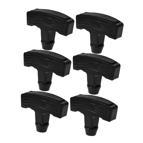 TOYANDONA 6 Stück Teiliges Rasenmäher Zuggriff mit Rutschfestem Kunststoff für Motorstarter Seilzuggriff Ersatz für Dieselmaschinen und Gartengeräte Langlebiger Sicherer Griff von TOYANDONA
