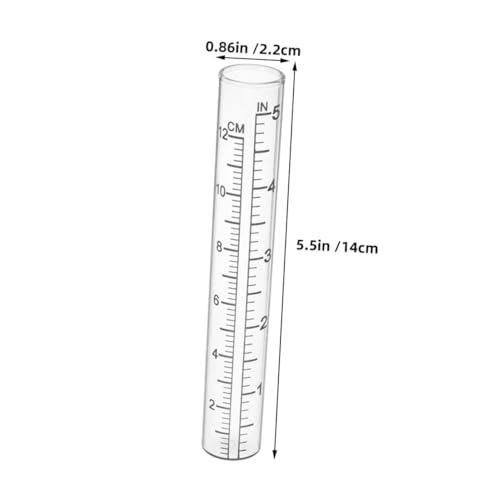 TOYANDONA 6 Stück Teiliges Regenmesser Ersatzglasröhren Transparentes Witterungsbeständiges Glasrohr für Präzise Außenmessung von Niederschlag im Garten und Grünfläche zur Genauen TOYANDONA 6 Stück Teiliges Regenmesser Ersatzglasröhren Transparentes Witterungsbeständiges Glasrohr für Präzise Außenmessung von Niederschlag im Garten und Grünfläche zur Genauen von TOYANDONA