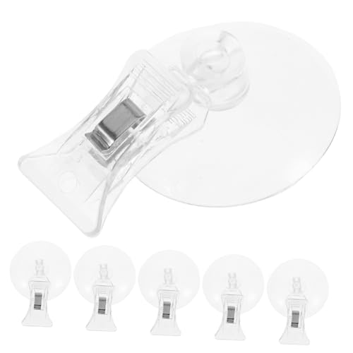 TOYANDONA 6 Stück Teiliges Saugnapf Clip aus Kunststoff mit Starkem Halt und Vielseitiger Anwendung für Fenster und Werbung in Supermärkten Langlebig und Einfach zu Bedienen von TOYANDONA
