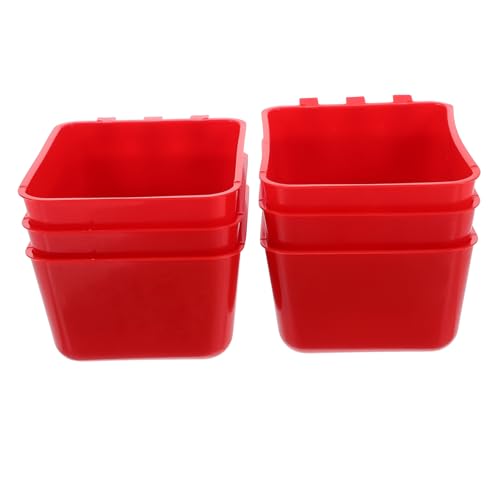 TOYANDONA 6 Stück Teiliges Vogelkäfig Futterbecher aus Robustem PE Hängend Langlebig Leicht zu Reinigen als Wassernapf und Futternapf für Vögel Hühner und Kaninchen in Käfigen und Ställen TOYANDONA 6 Stück Teiliges Vogelkäfig Futterbecher aus Robustem PE Hängend Langlebig Leicht zu Reinigen als Wassernapf und Futternapf für Vögel Hühner und Kaninchen in Käfigen und Ställen von TOYANDONA