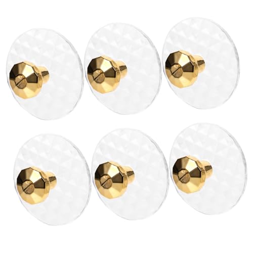 TOYANDONA 6 Stück Transparente Selbstklebende Wandhaken mit Diamantmuster Kompakte Schmuck Schlüsselhalter Vielseitig Einsetzbar für Schlafzimmer Bad Küche Platzsparende Aufbewahrung von TOYANDONA