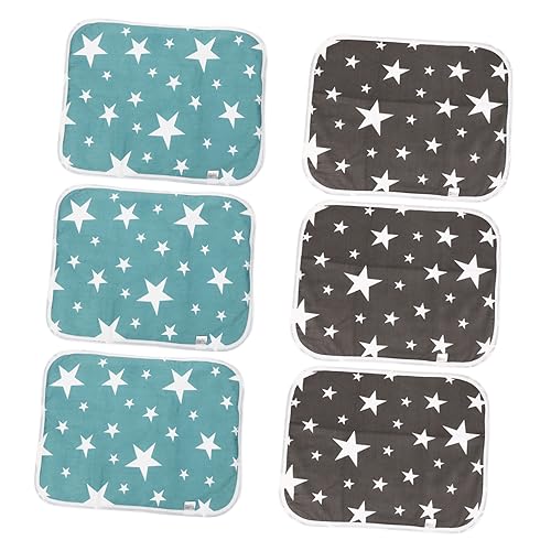 TOYANDONA 6 Stück pet pinkelmatte Meerschweinchenmatte Haustier Pads Bettwäsche Käfig Meerschweinchen-Einstreuvlies Wurf klein Liner Einstreu für Hamster darunterliegende Eva von TOYANDONA