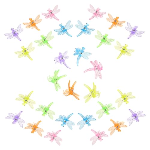 TOYANDONA 60 Stück Orchideenklemmen aus Robustem Kunststoff Bunte Libellen Form für Vielseitige Pflanzenstütze Einfache Anwendung zur Stilvollen Fixierung von Orchideenstängeln und Blumen im von TOYANDONA