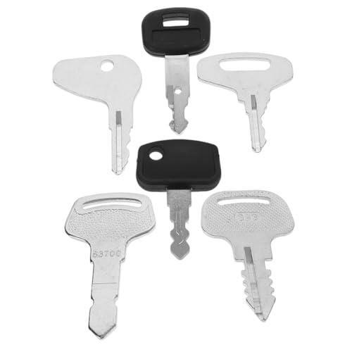 TOYANDONA Ersatz Traktorschlüssel 6 Stücke für Rasenmäher Bagger Lader Zündschlüssel Satz für Outdoor Geräte Langlebig Zuverlässig von TOYANDONA