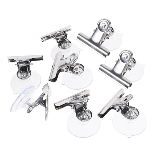 TOYANDONA 8 Stück Teiliges Großer Pvc-saugnapf-clip mit Verzinktem Stahlhaken Starker Haltekraft für Glatte Oberflächen Wie Glas Fenster Fliesen Einfach zu Befestigen und Rückstandsfrei TOYANDONA 8 Stück Teiliges Großer Pvc-saugnapf-clip mit Verzinktem Stahlhaken Starker Haltekraft für Glatte Oberflächen Wie Glas Fenster Fliesen Einfach zu Befestigen und Rückstandsfrei von TOYANDONA