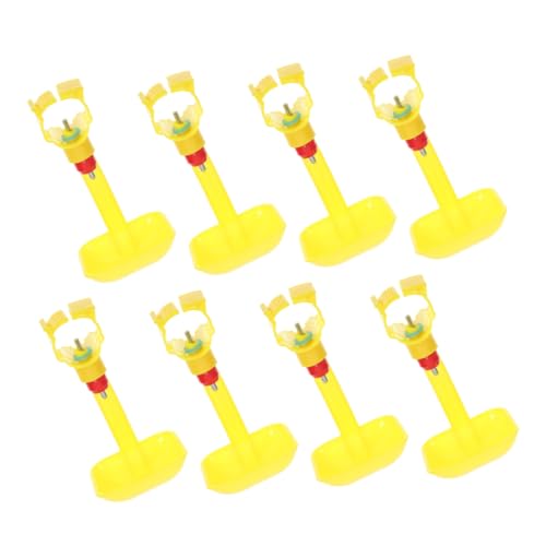 TOYANDONA 8 Stück Teiliges Hühnertränke Nippel Automatische Geflügel wassertränke Einfach zu Befüllende und Montierende Wasserspender für Hühner Tauben Wachteln und Geflügel im Haushalt und von TOYANDONA