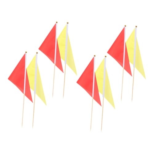 TOYANDONA 8 Stück Teiliges Kleine Dreieckige Markierungsflaggen für Garten und Rasen Leichte Multifunktionale Signalfahnen in Rot und Gelb Vielseitig für Dekoration Kennzeichnung und Outdoor TOYANDONA 8 Stück Teiliges Kleine Dreieckige Markierungsflaggen für Garten und Rasen Leichte Multifunktionale Signalfahnen in Rot und Gelb Vielseitig für Dekoration Kennzeichnung und Outdoor von TOYANDONA