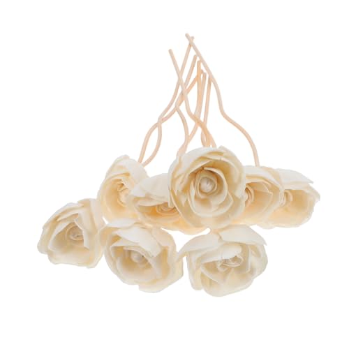 TOYANDONA 8 Stück Teiliges Rattan Diffuser Stäbchen mit Blumen Design Ätherische Öl Aromatherapie Duftstäbchen für Raumduft Natürliche Frische Luft für Wohnzimmer Küche Bad Büro und von TOYANDONA