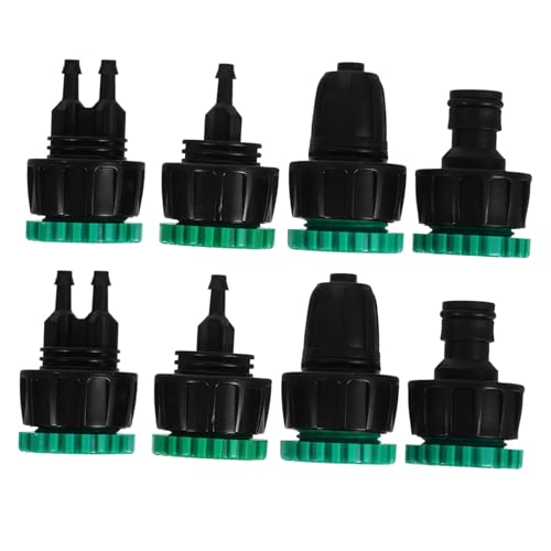 TOYANDONA 8Stücke Adapterset für Tropfbewässerung zu Gartenschlauch Schnellanschluss Vielseitige Schlauchteile für Automatisches Gießen und Rasenflächen von TOYANDONA