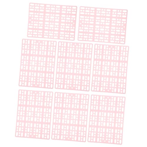 TOYANDONA 8Stücke Teiliges Hamster Fußmatten rutschfeste Käfigmatte Mit Design DIY Toilettenentwässerung Für Kleine Haustiere Wohnzimmer Bad von TOYANDONA