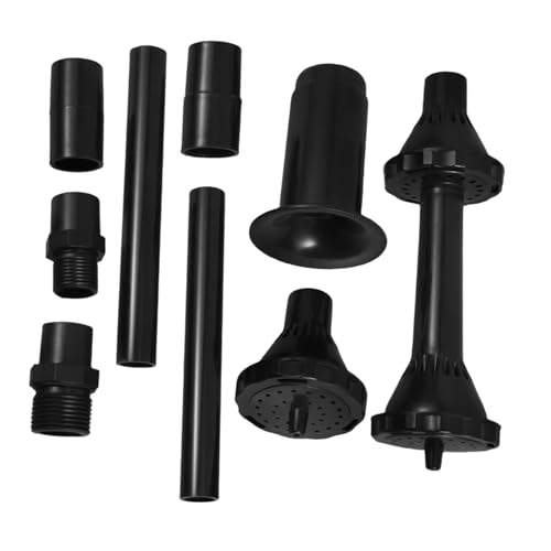 TOYANDONA 9 Teiliges Fontänendüsen Set Robustem Kunststoff Vielseitige Springbrunnenköpfe mit Verlängerungsrohren Anpassbar für Aquarium Teich Gartenpool Langlebig und Einfach zu von TOYANDONA