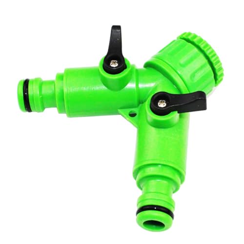 TOYANDONA Abs Gartenschlauch Verteiler mit Absperrventil Langlebiger Y verteileradapter Auslaufsicherer Schlauchanschluss mit Dichtungsring Einfache Wandmontage für Außenwasserhahn und TOYANDONA Abs Gartenschlauch Verteiler mit Absperrventil Langlebiger Y verteileradapter Auslaufsicherer Schlauchanschluss mit Dichtungsring Einfache Wandmontage für Außenwasserhahn und von TOYANDONA